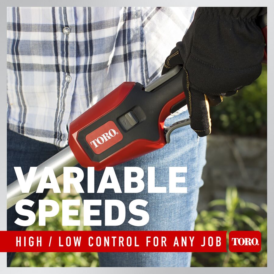 toro 60v max 16 inch brushless string trimmer 51830
