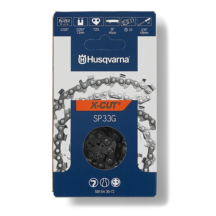Husqvarna X-CUT SP33G 18" Chain 581643672